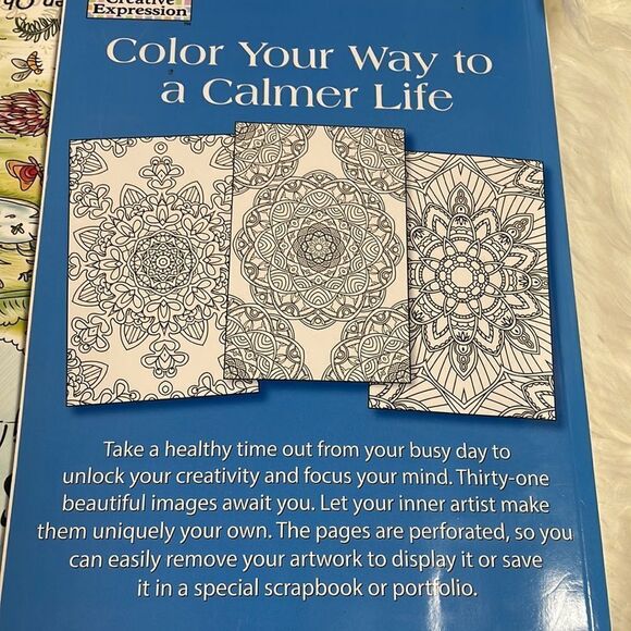 Adult Coloring Books Farm Life and Calming Colors - Picture 5 of 9